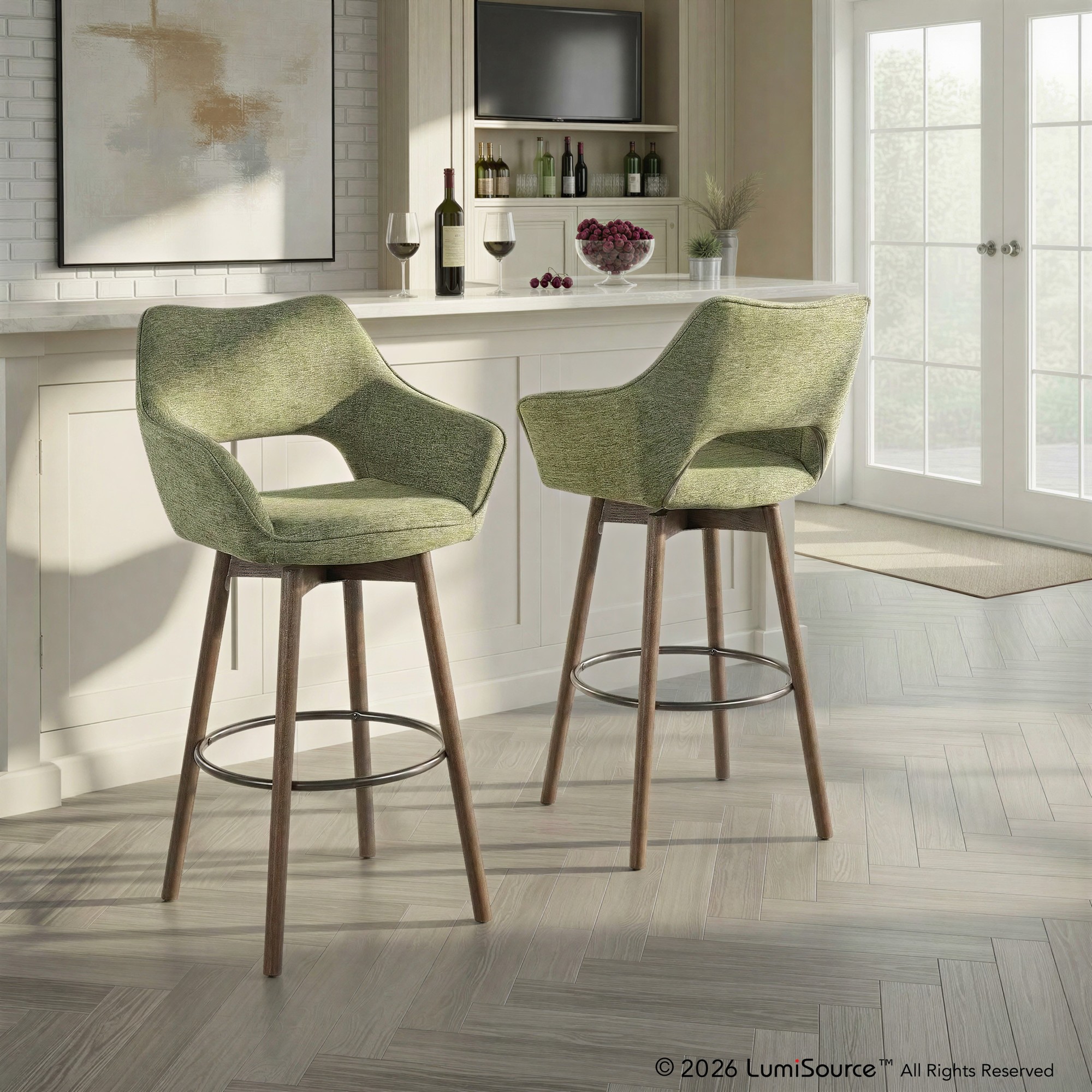 Mustang 30" Fixed-height Barstool - Set Of 2